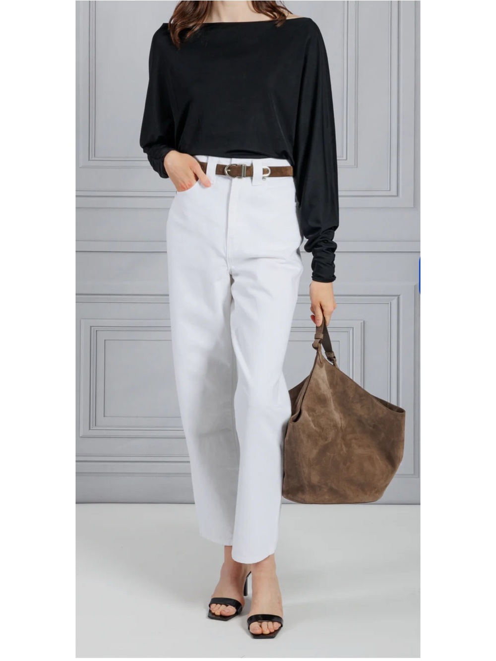 Khaite Shalbi High-Rise Straight-Leg Ankle Jeans